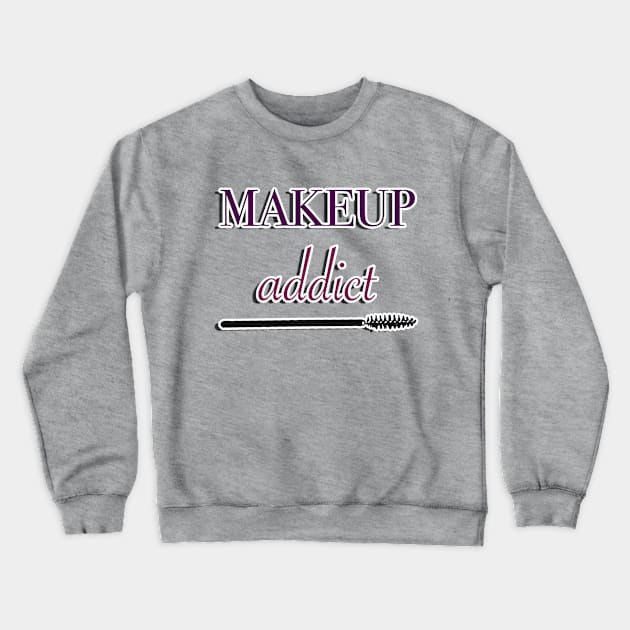 makeup addict Crewneck Sweatshirt by basiaradkowska